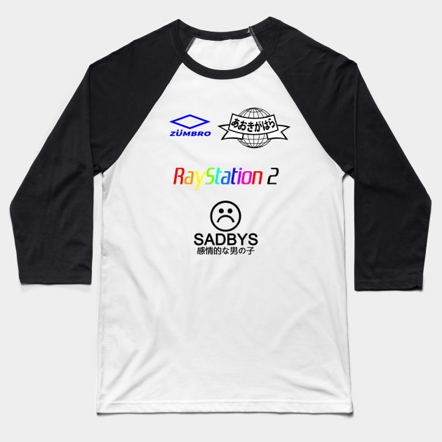 raystation sports vaporwave aesthetics Baseball T-Shirt by Simonpeters98